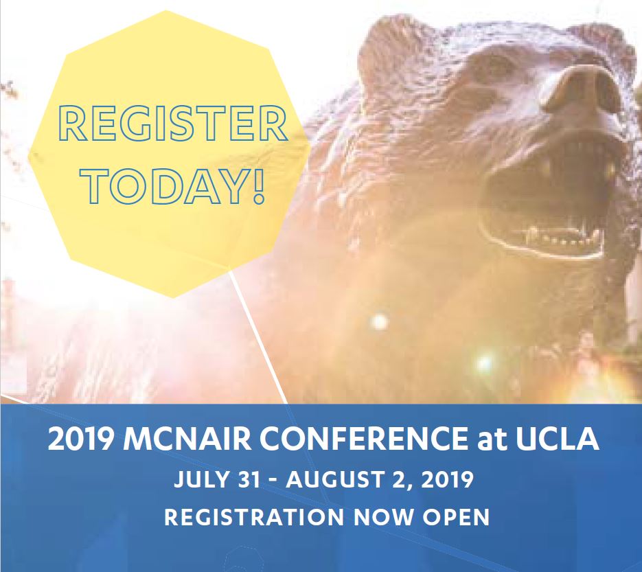 2019 McNair_Registration Banner_updated 2019 McNair Conference at UCLA