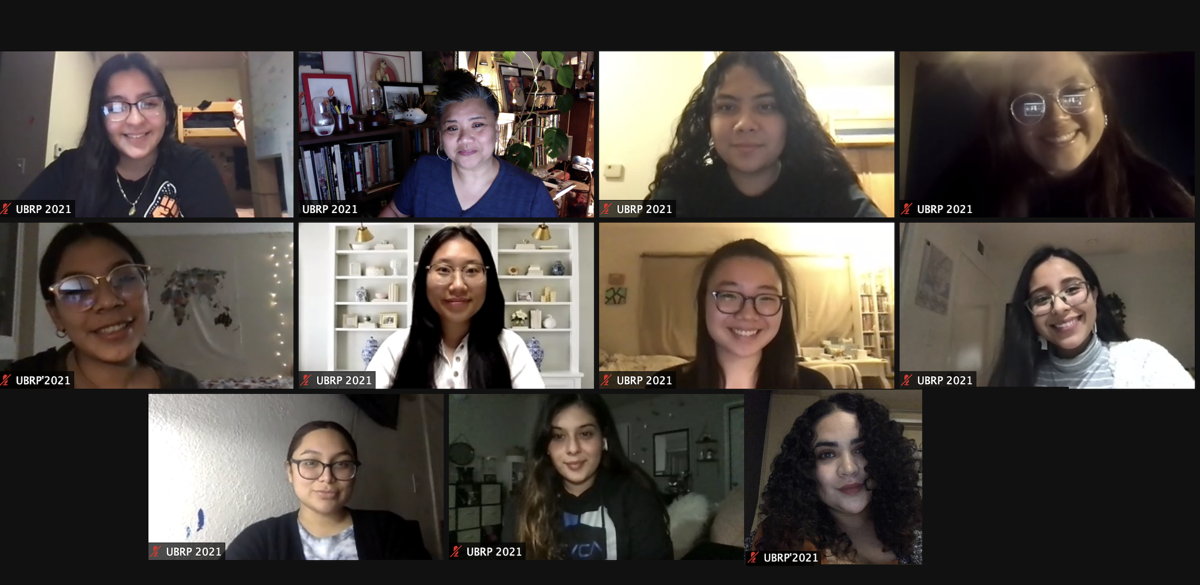 updated_UBRP_final_cohortPic An image of the 2020 - 2021 UndocuBruins Cohort taken over Zoom.