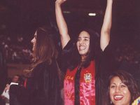 Click to show details - 00s - 7 student in cap and gown, with sash