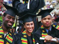 Click to show details - 90s - 14 students at commencement