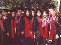 Click to show details - 90s - 15 students at commencement