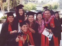 Click to show details - 90s - 16 students at commencement