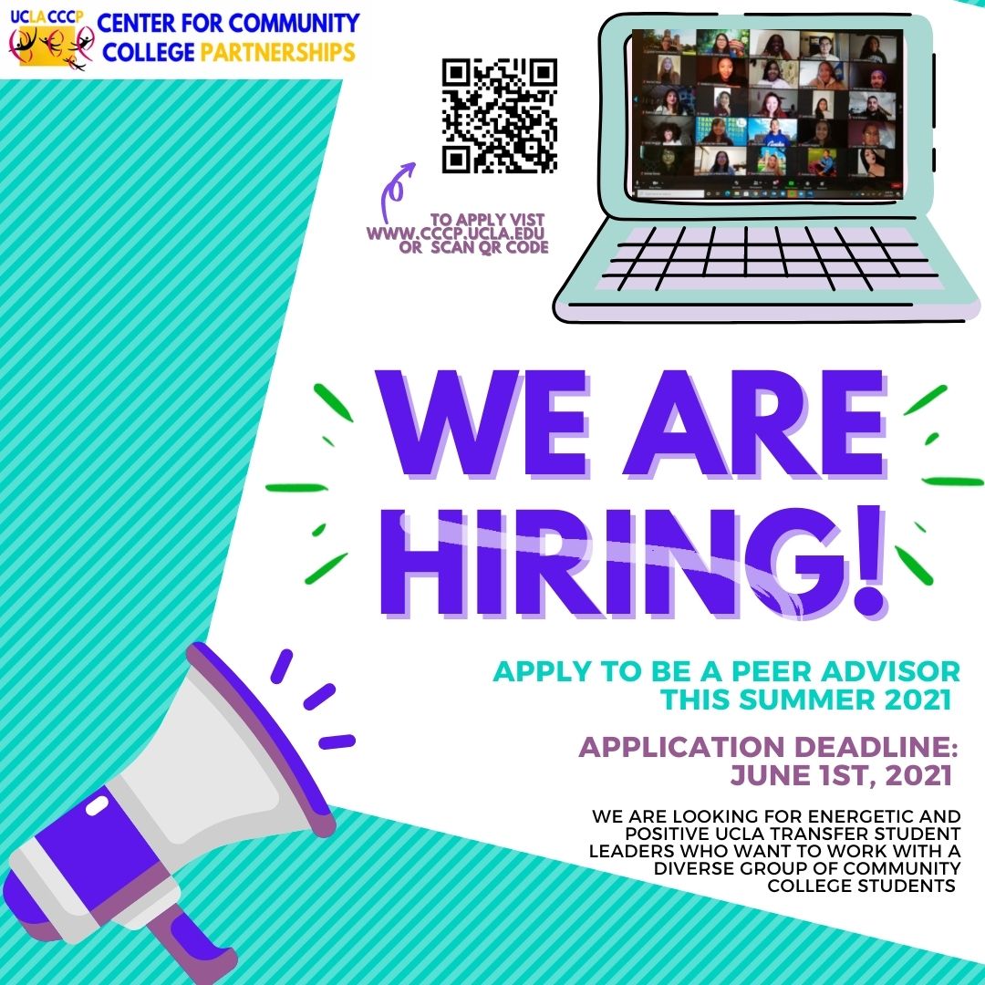 CCCP Peer Advisor Summer Hiring. 1 Academic Advancement Program