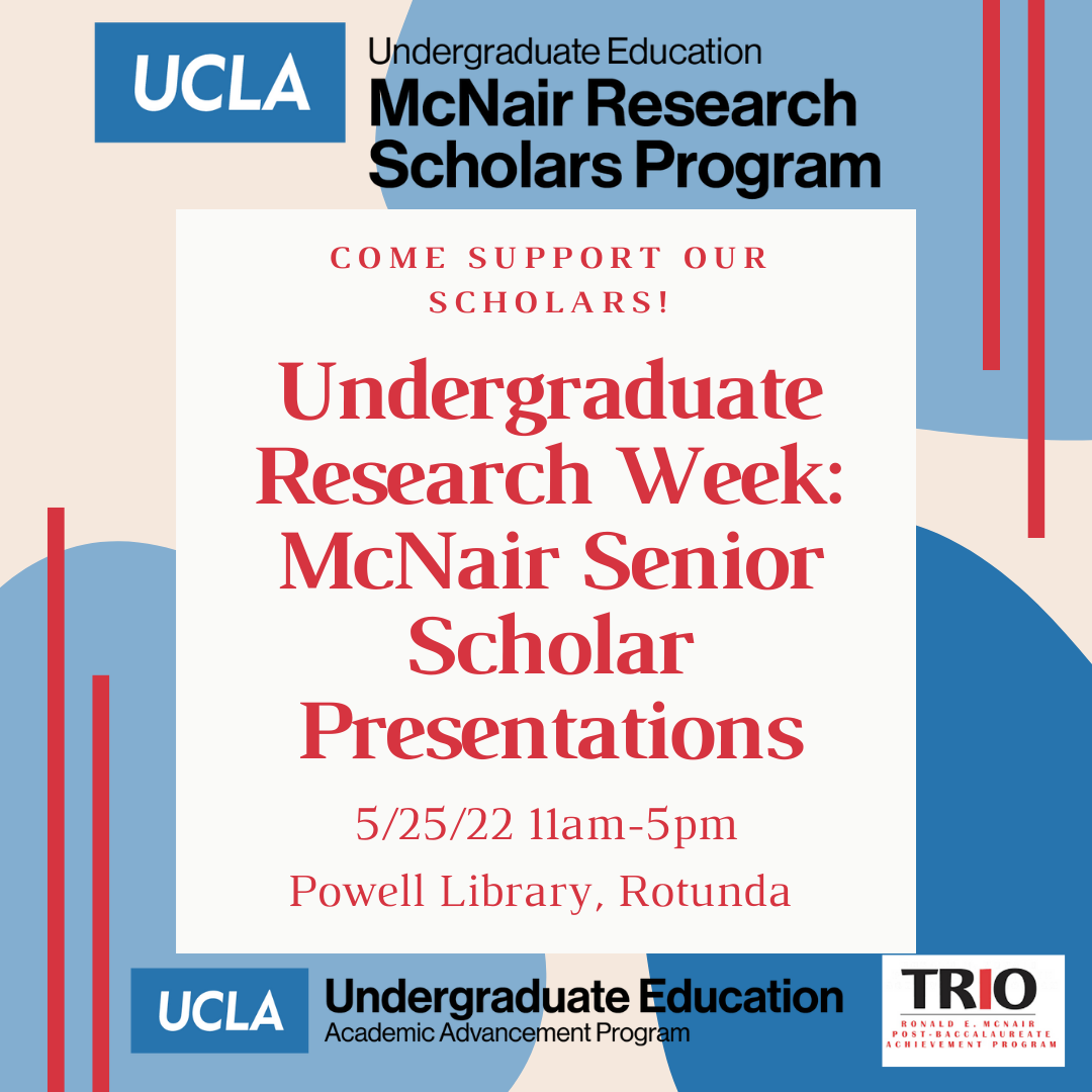 2022 McNair Senior Presentations