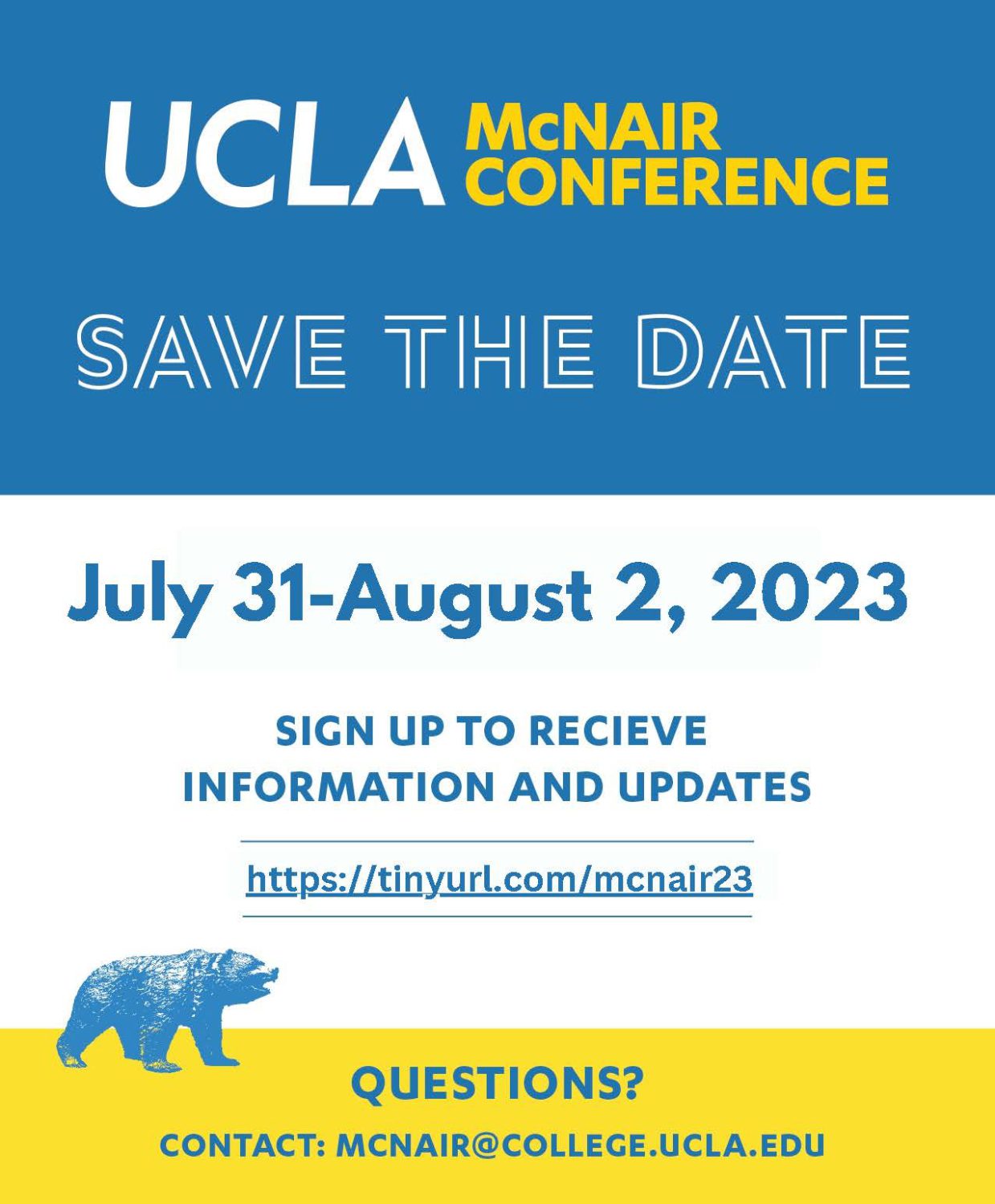 2023 National McNair Conference at UCLA Academic Advancement Program