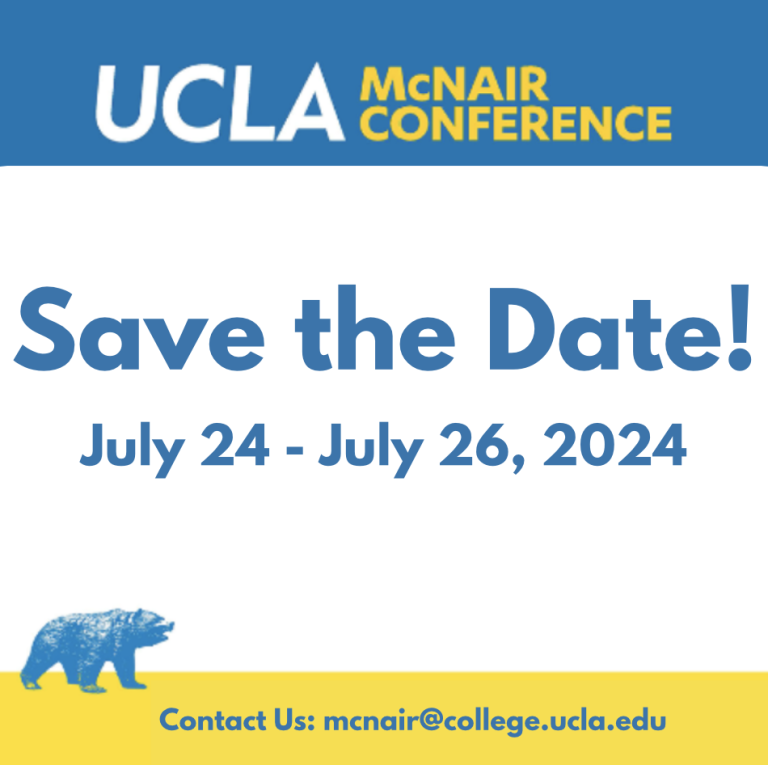 2024 UCLA National McNair Conference Academic Advancement Program