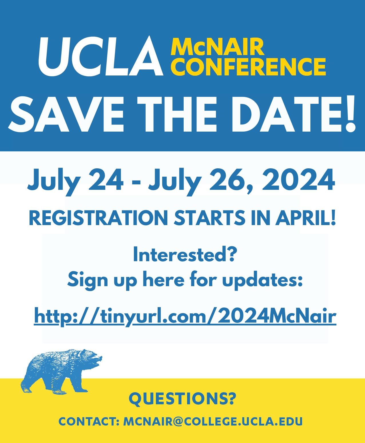 2024 UCLA National McNair Conference Academic Advancement Program